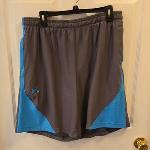 Under Armour Charcoal and Teal Sports Shorts